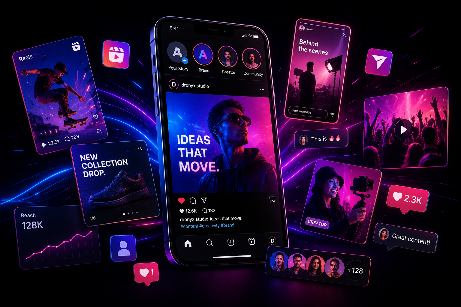 Social creative visual