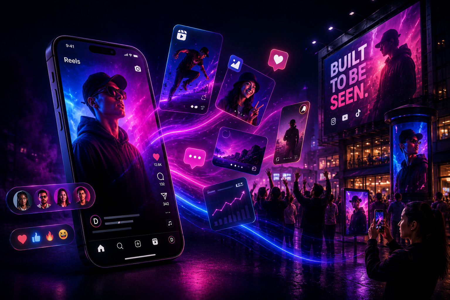 Social hero visual